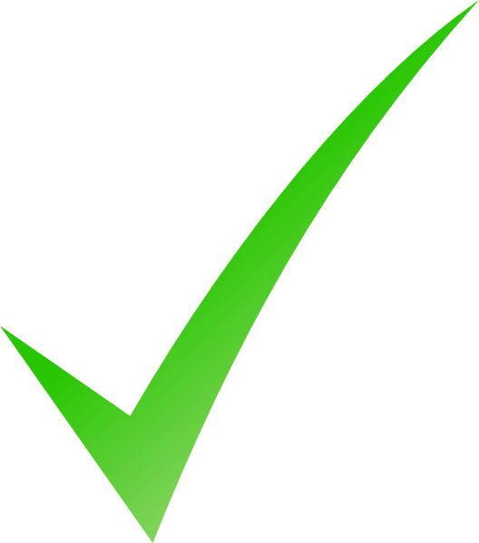 green checkmark transparent png