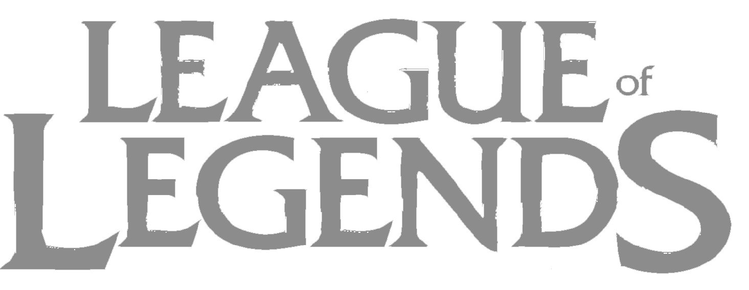 league of legends logo black and white