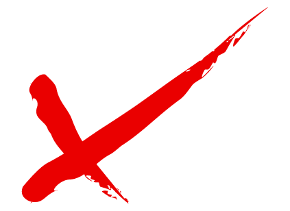 red x icon transparent background