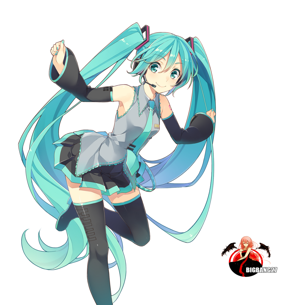 Free: Hatsune Miku Png Hd - Hatsune Miku Anime Full Body, Transparent  