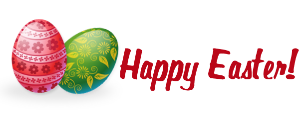 happy easter banner png