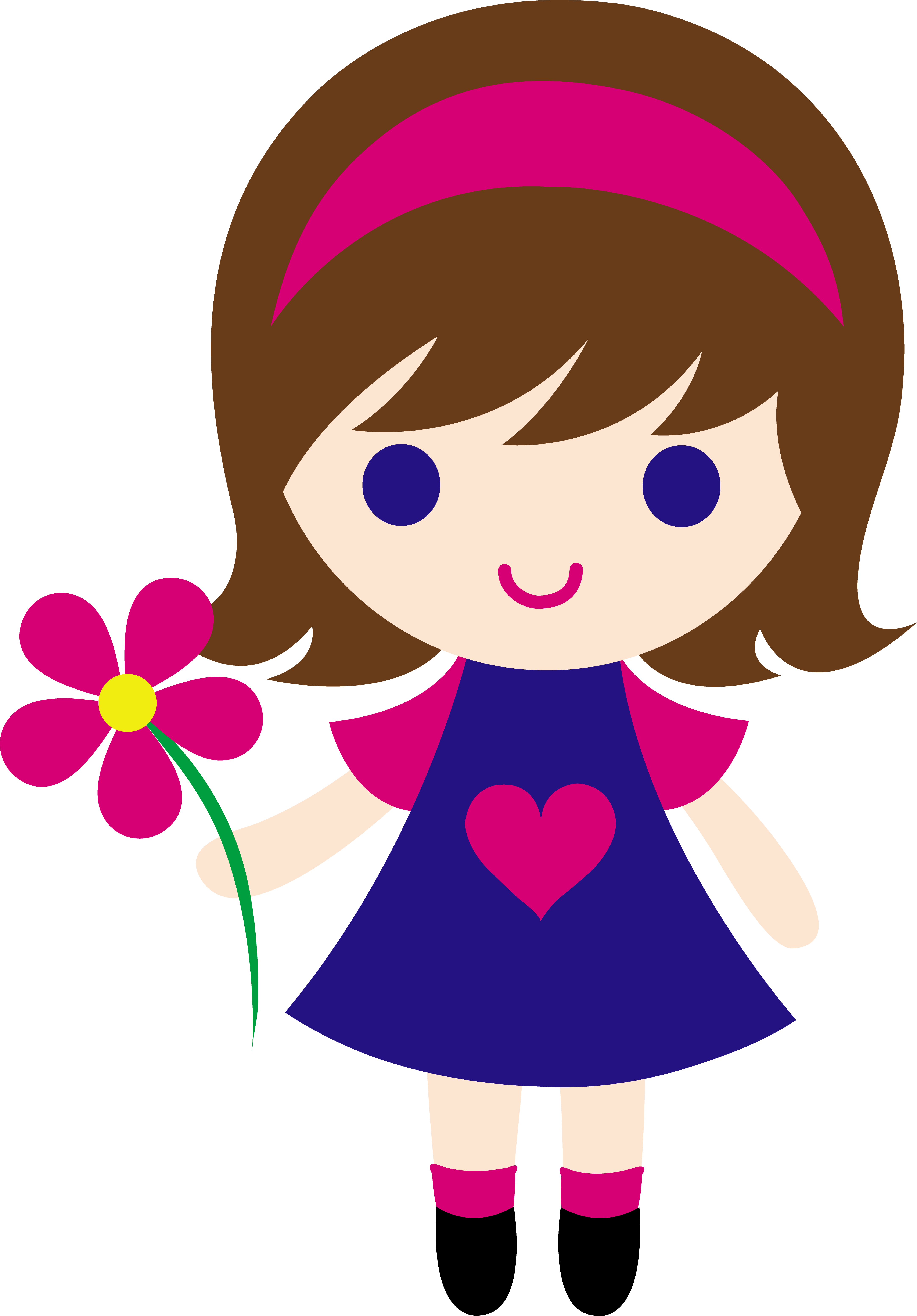 it a girl clipart free