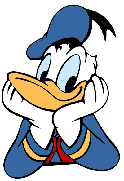 donald duck face clipart cartoon