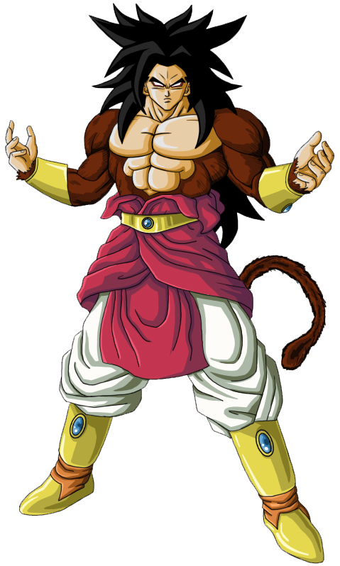 Super Saiyan 5 Broly, For PNG format with transparent backg…