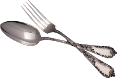 real spoon and fork png