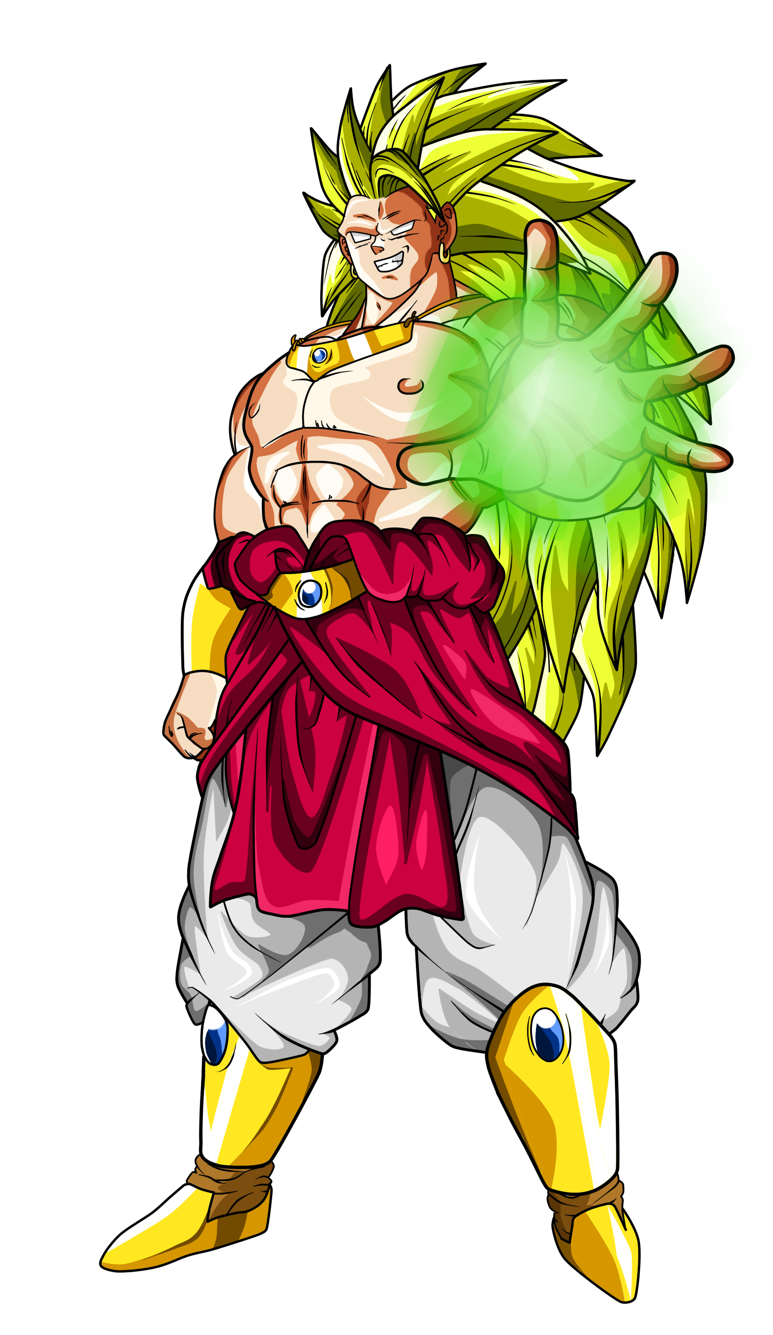 Super Saiyan 5 Broly, For PNG format with transparent backg…