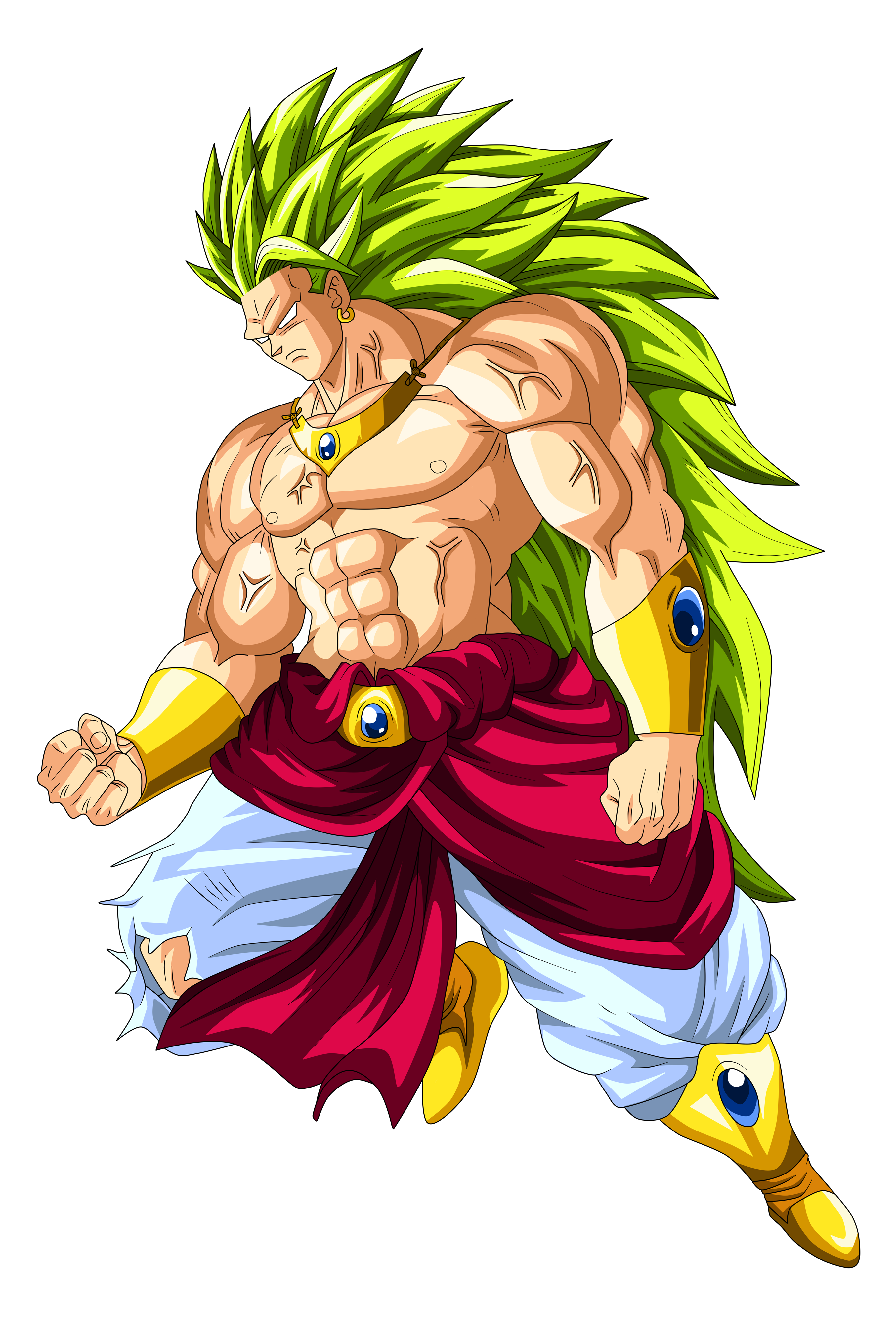 Super Saiyan 5 Broly, For PNG format with transparent backg…