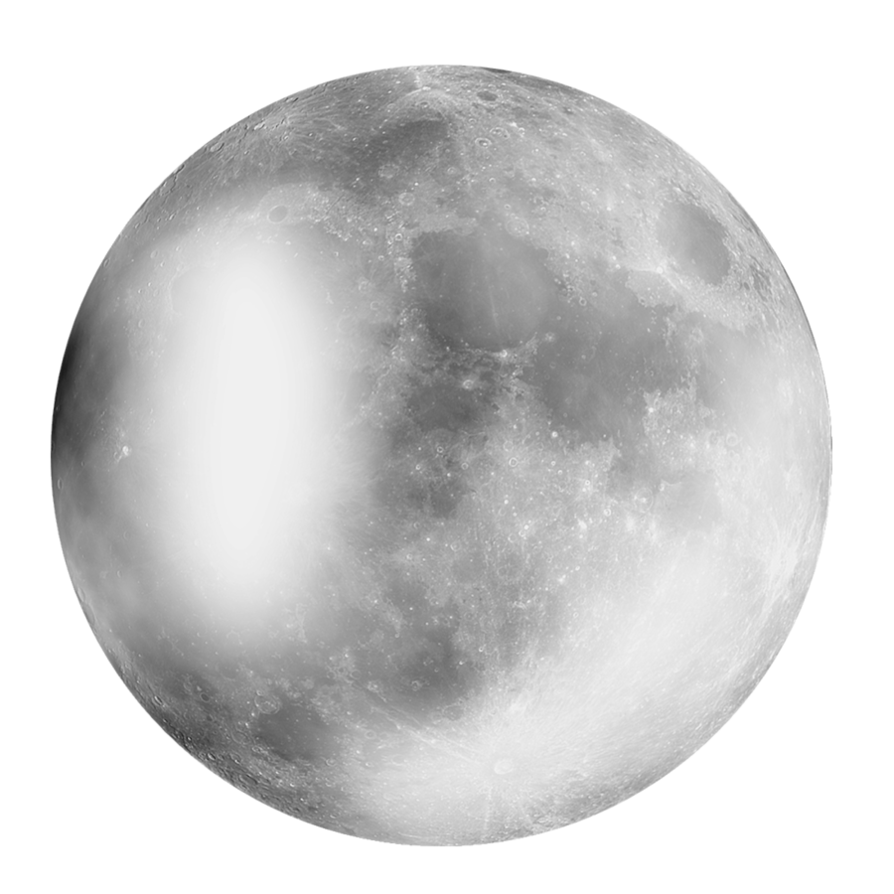 Closeup shot of the beautiful moon on transparent background PNG - Similar  PNG