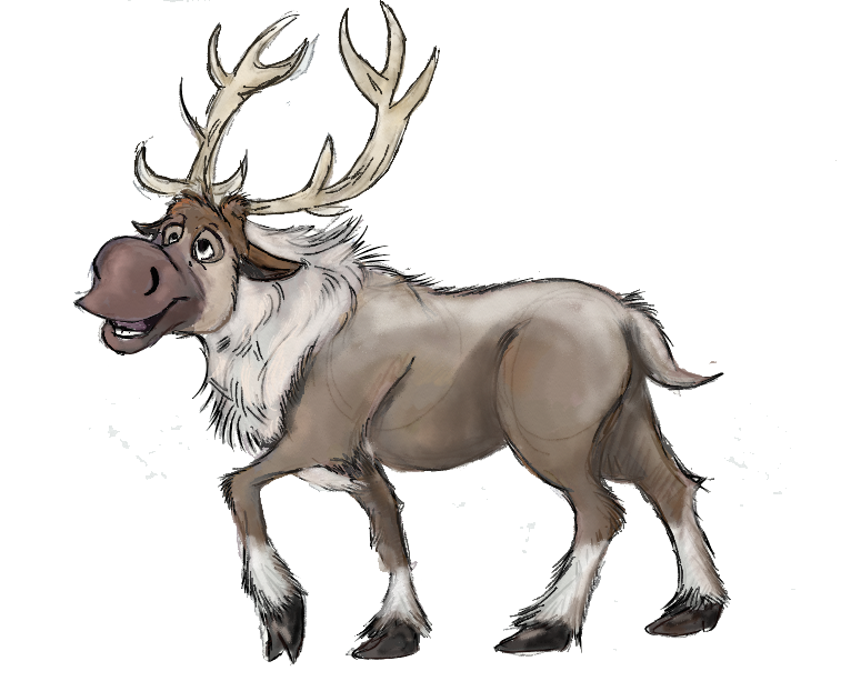 how to draw sven from frozen