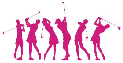 female golfers clipart