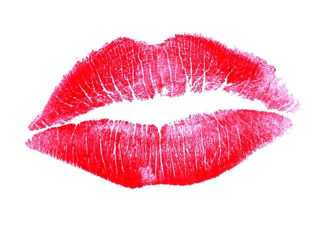 lipstick kiss