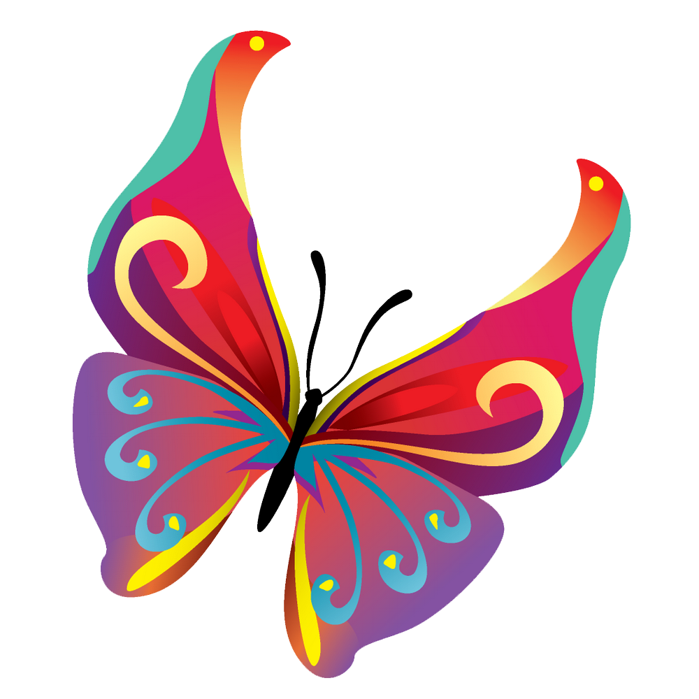 pink butterfly vector png