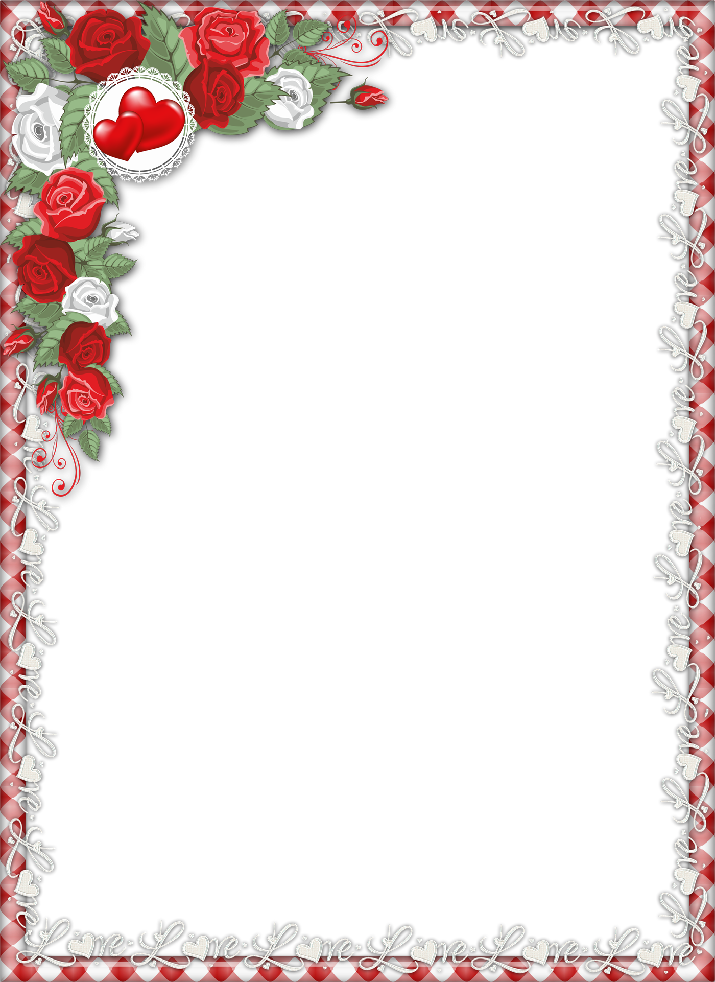 Download Picture Flower Frame Pic Application Editor Red HQ PNG Image