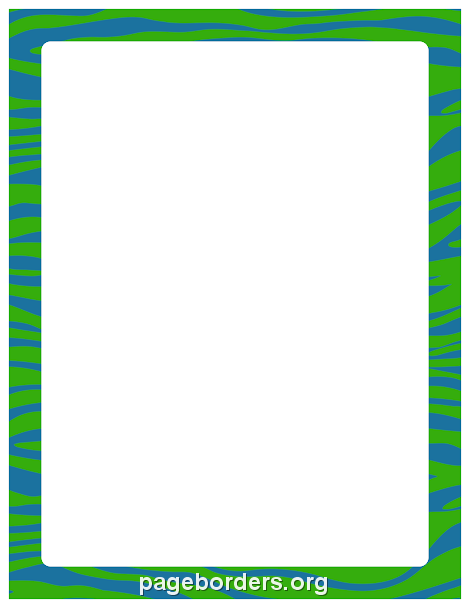 green border frame