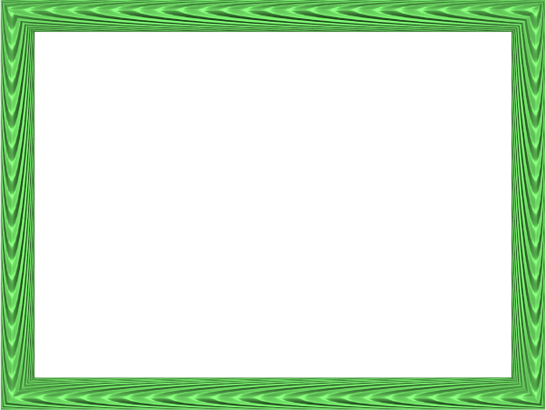 formal green border design