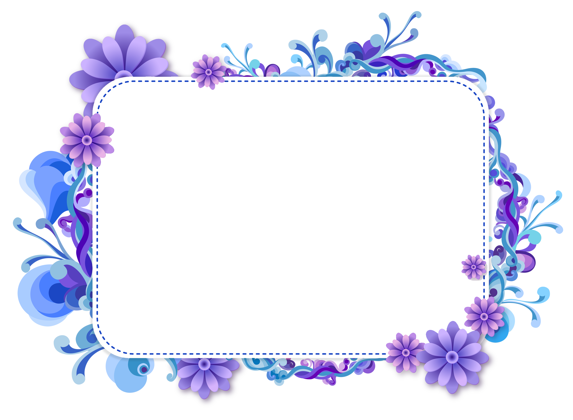 purple borders and frames clipart