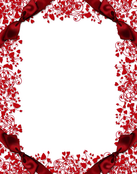 red flowers clip art border