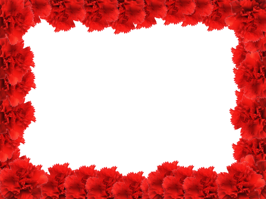 Download Picture Flower Frame Pic Application Editor Red HQ PNG Image