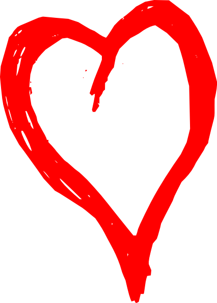 red heart clipart with no background