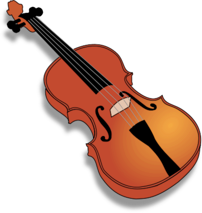 violin and bow clipart with no background