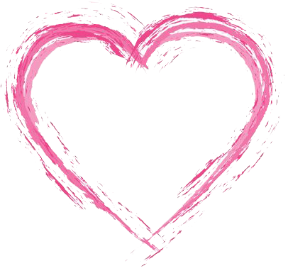 hot pink heart clipart