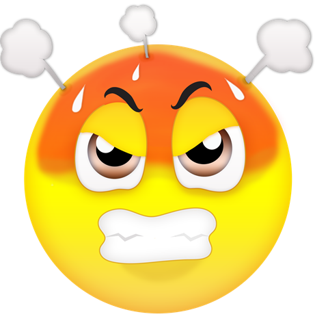 Angry Face Emoji Clipart Hd PNG, 3d Emoji Angry Face Illustration, Emoji,  3d, 3d Emoji PNG Image For Free Download