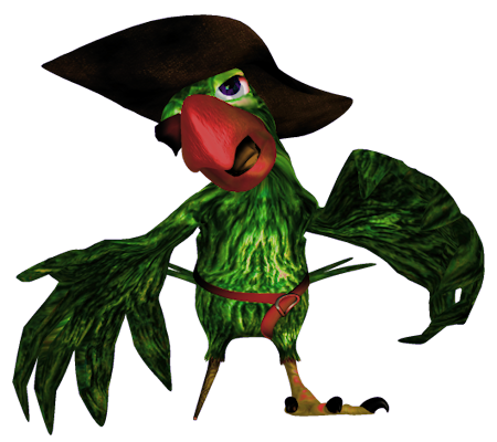 cartoon pirate parrot