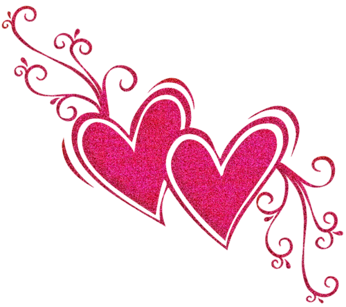 pink heart clipart png