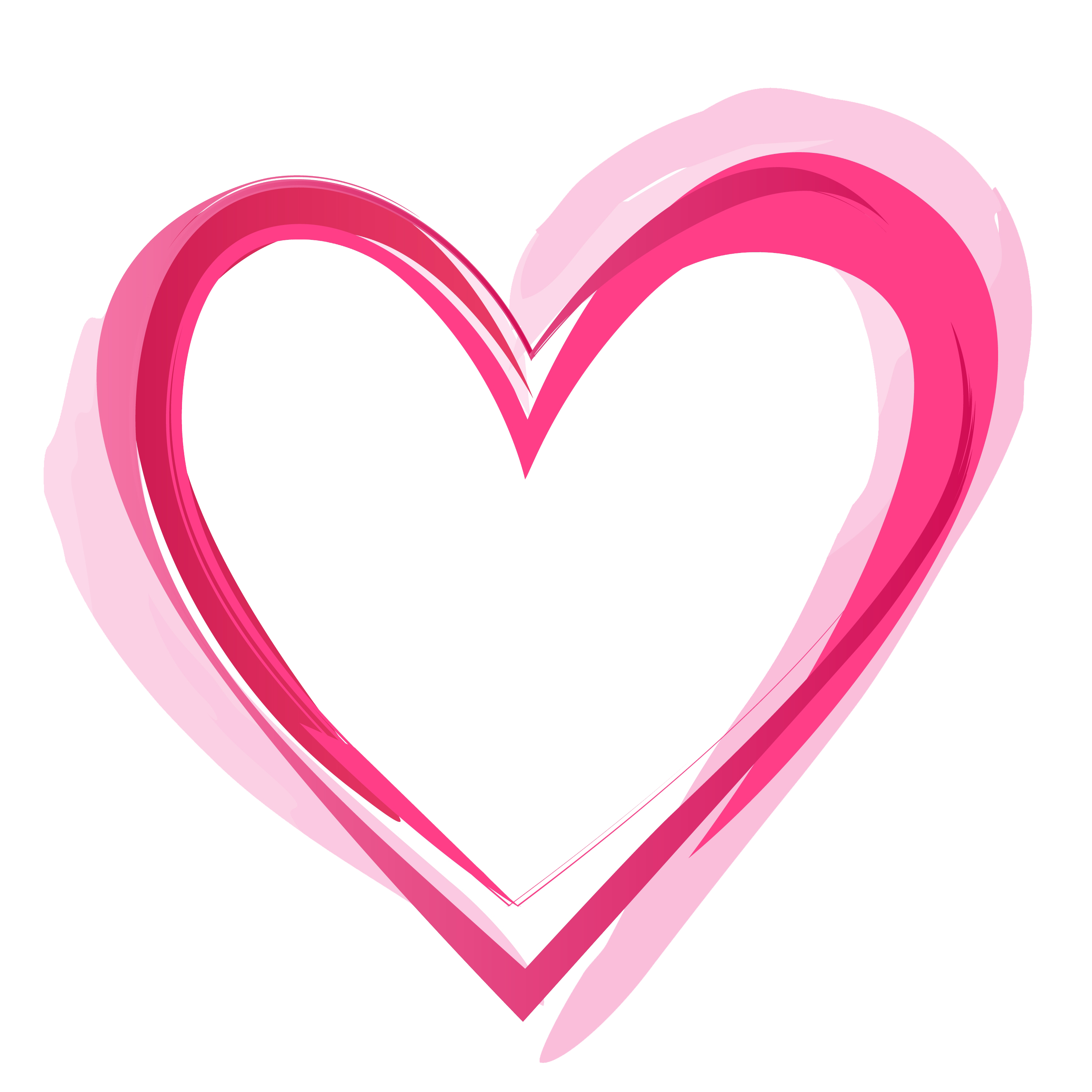 Pink Heart Shape PNG Transparent Images Free Download