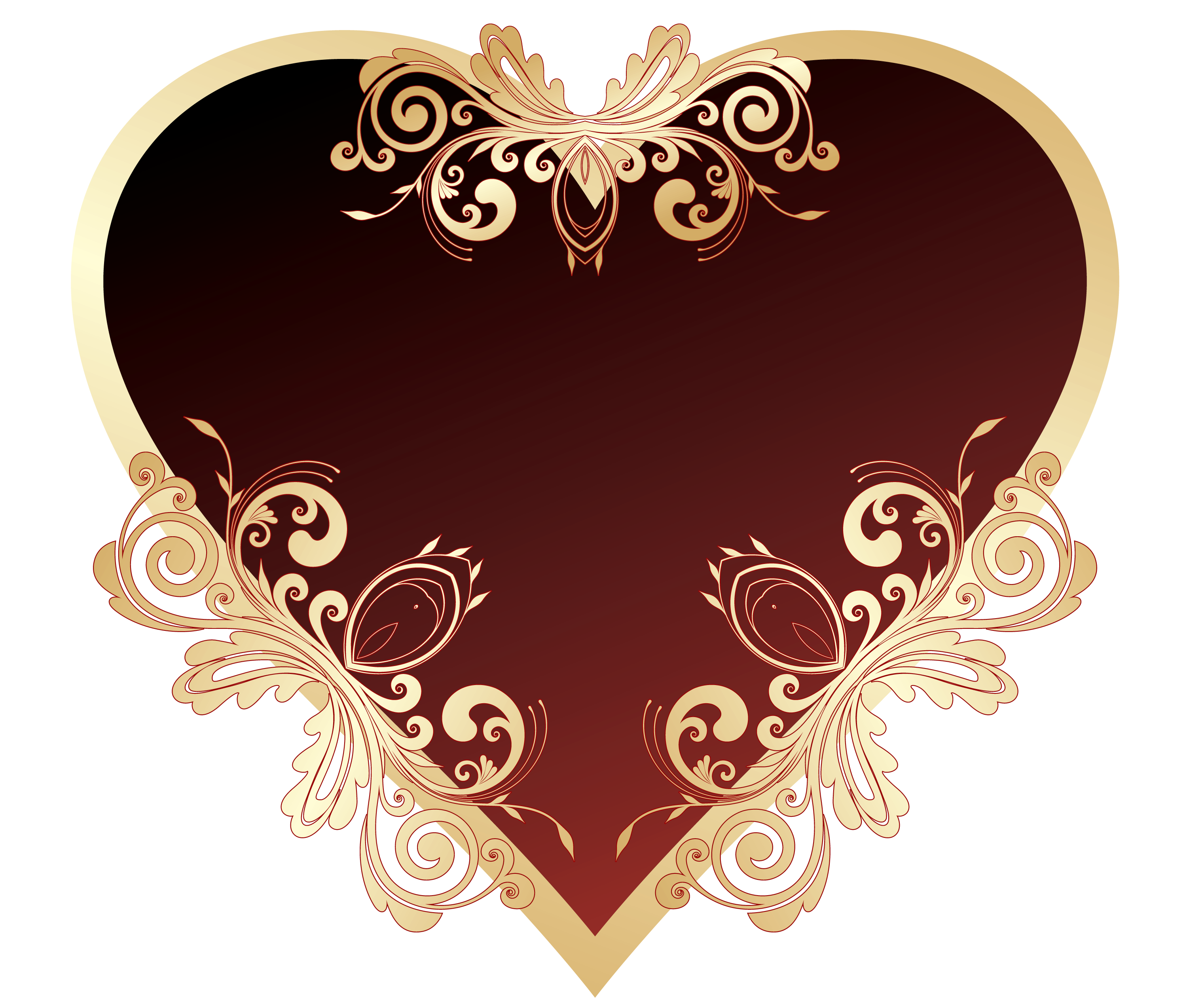 Download Dark Red Heart File HQ PNG Image