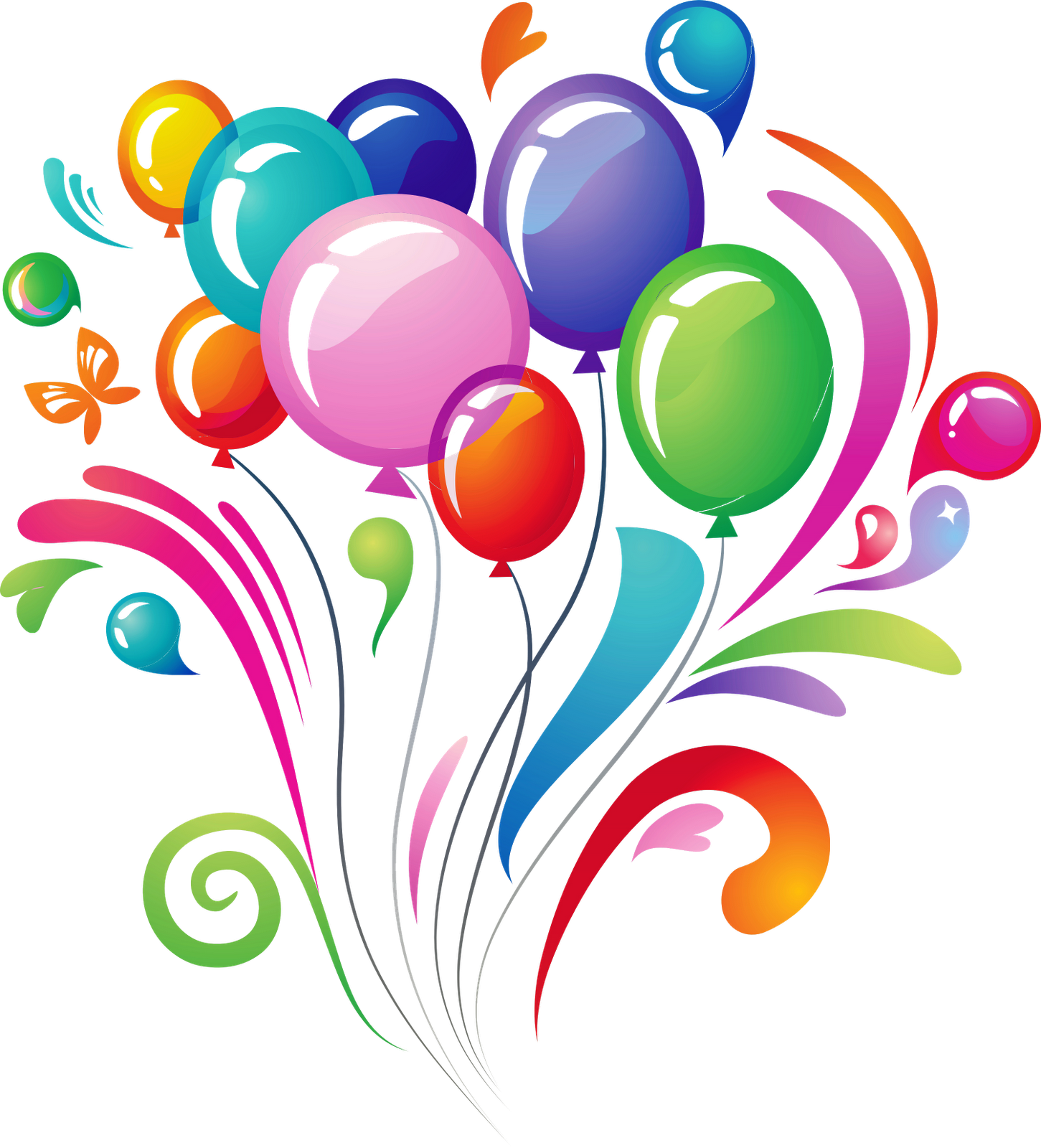 Helium Balloons Clip Art Transparent Download PNG