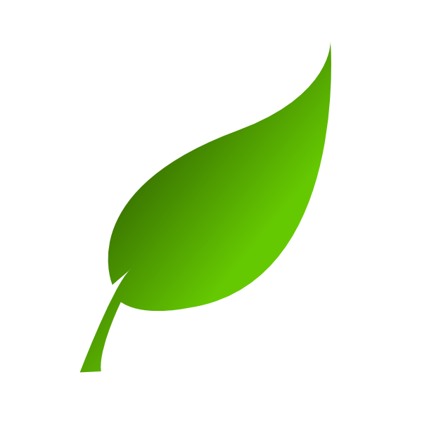 green leaf outline png