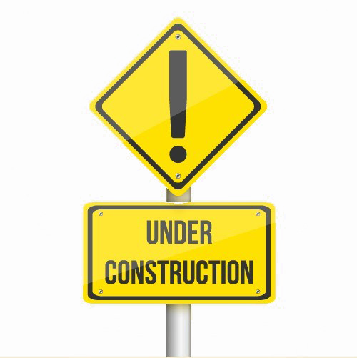 road under construction sign