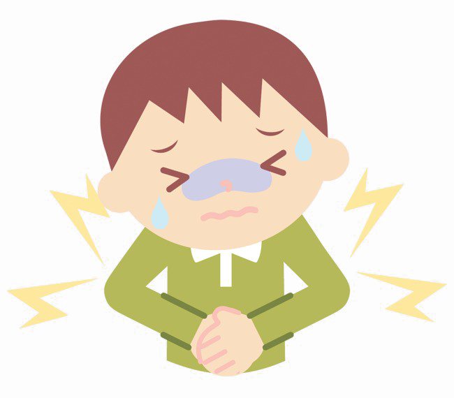 stomach pain clipart