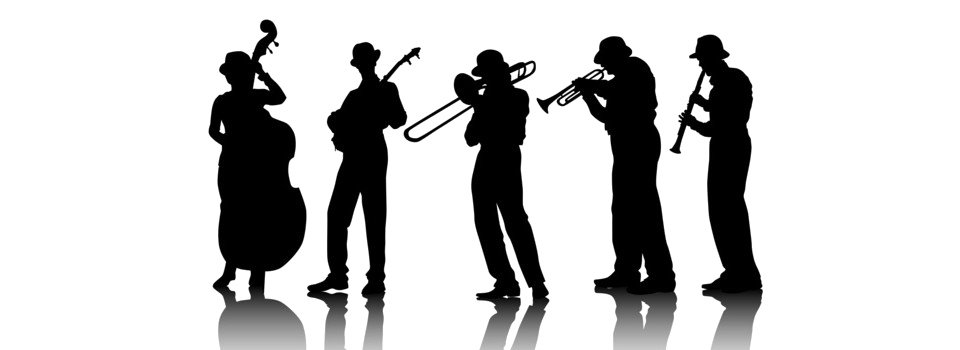 jazz player silhouette no background