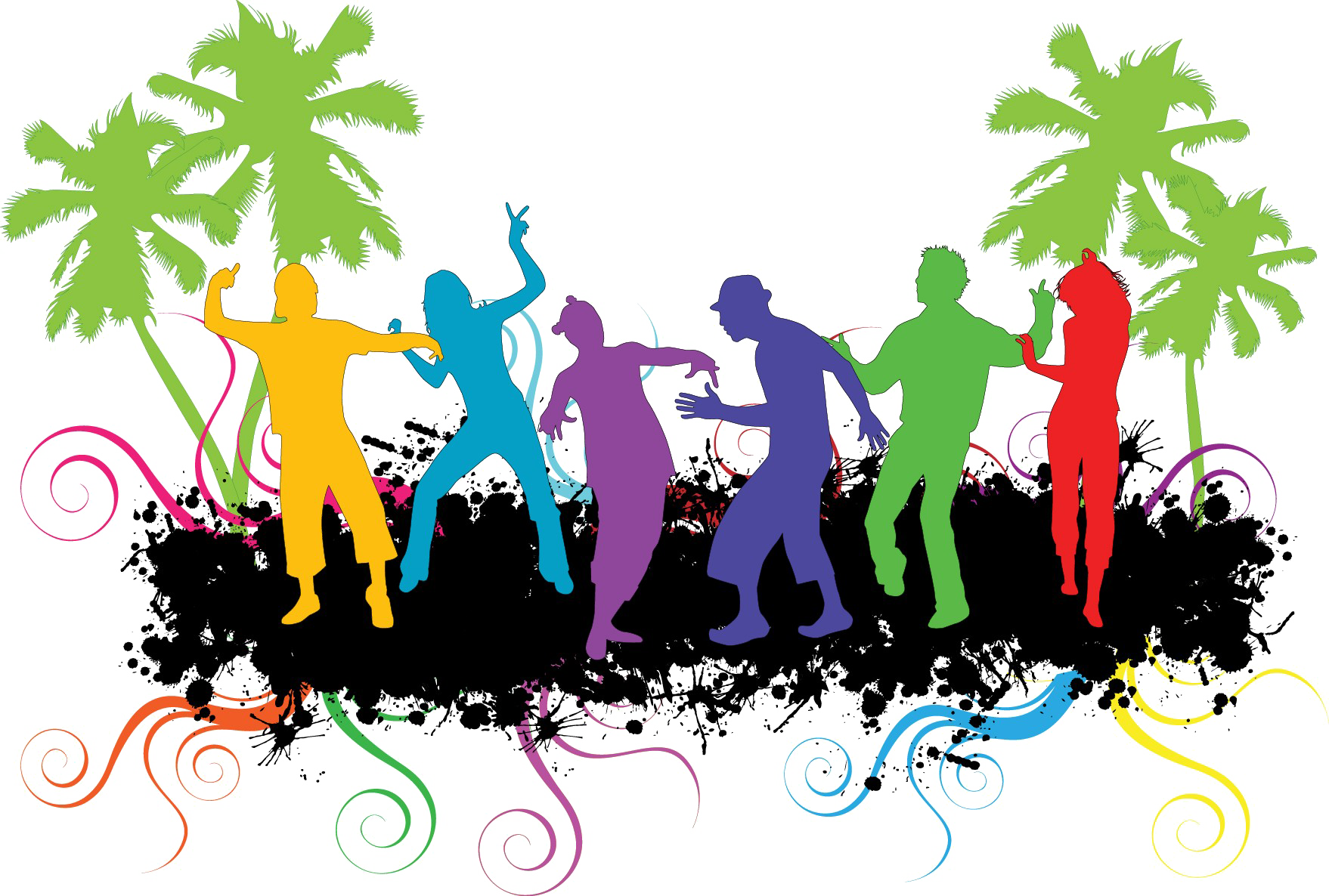 abstract people clipart silhouette
