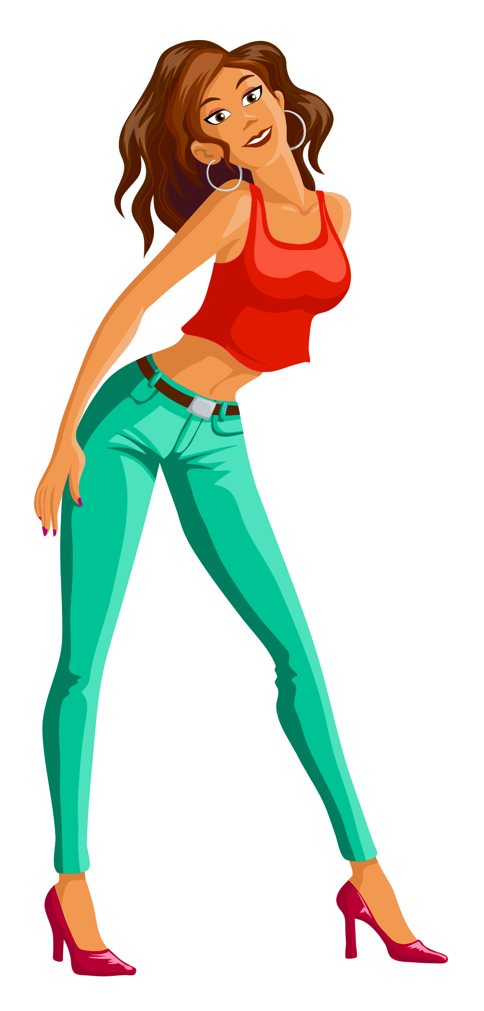 Slim Girl PNG Transparent Images Free Download, Vector Files