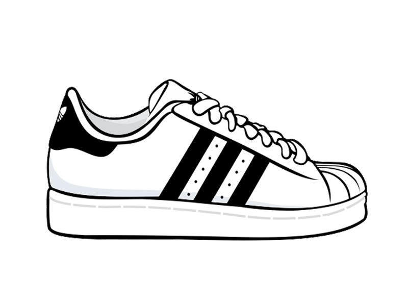 Superstar shoes shop drawing