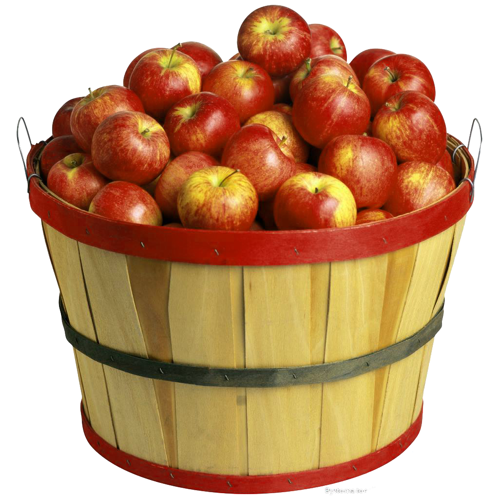 red apples in basket