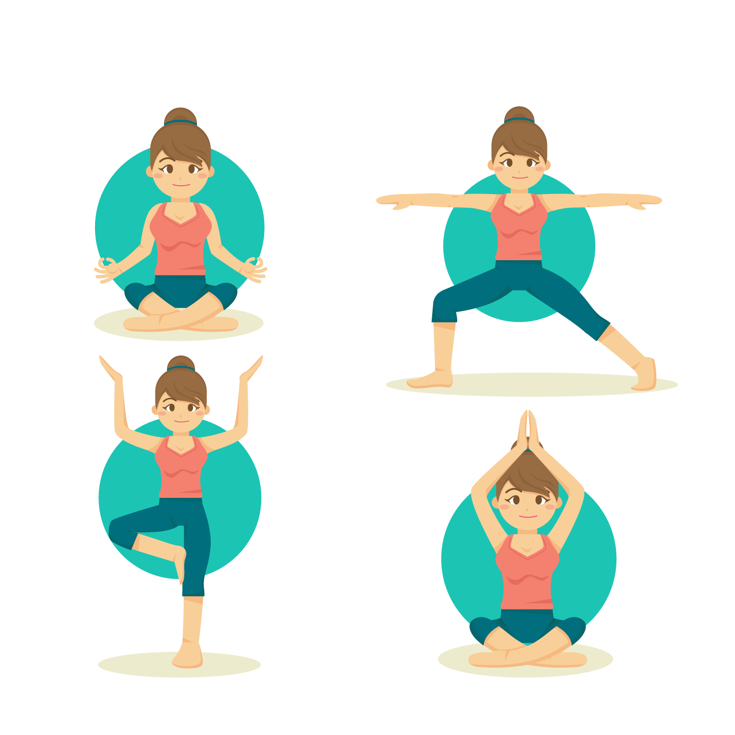 Yoga Women PNG Transparent Images Free Download, Vector Files