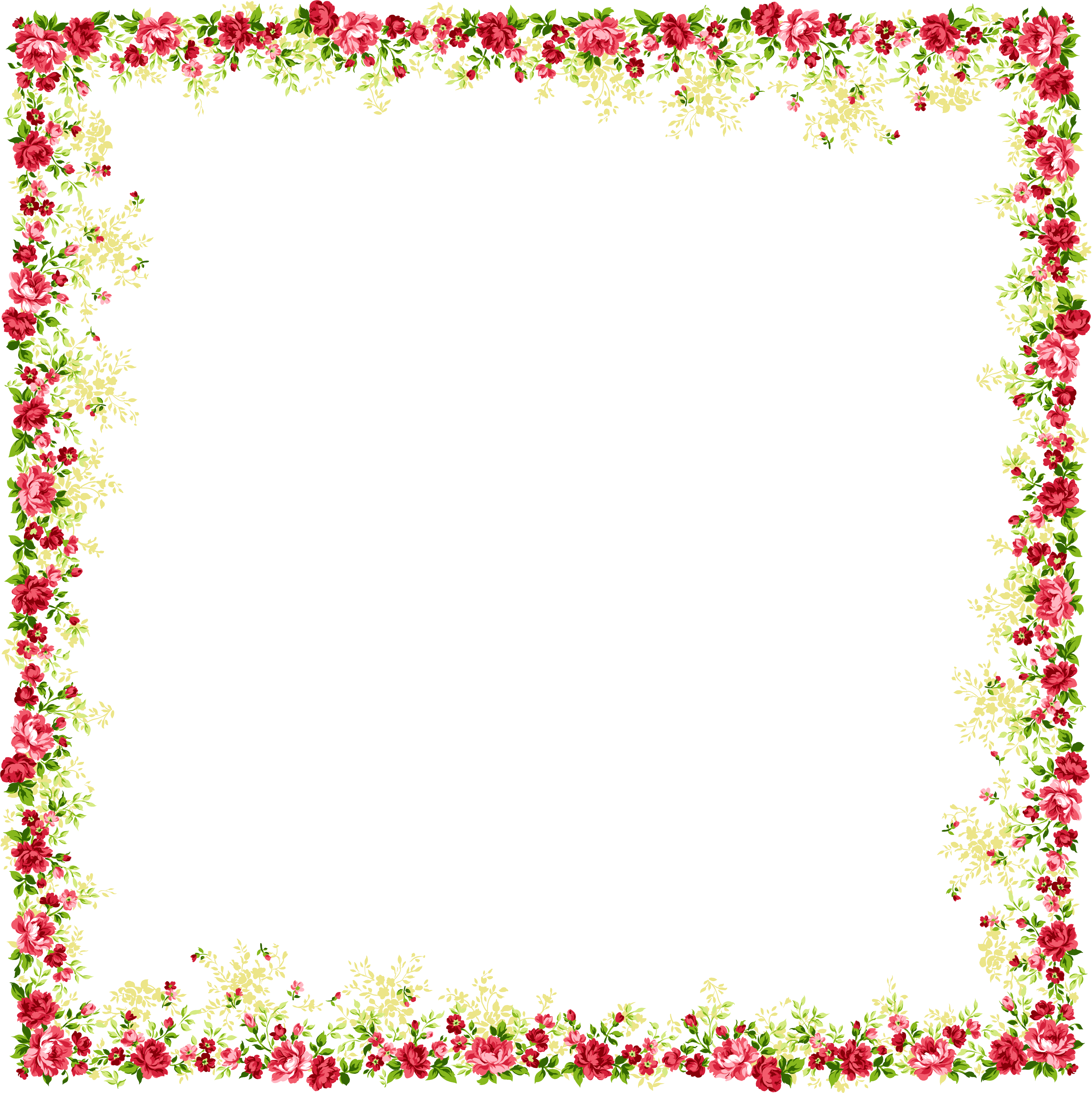 flowers frames and borders png