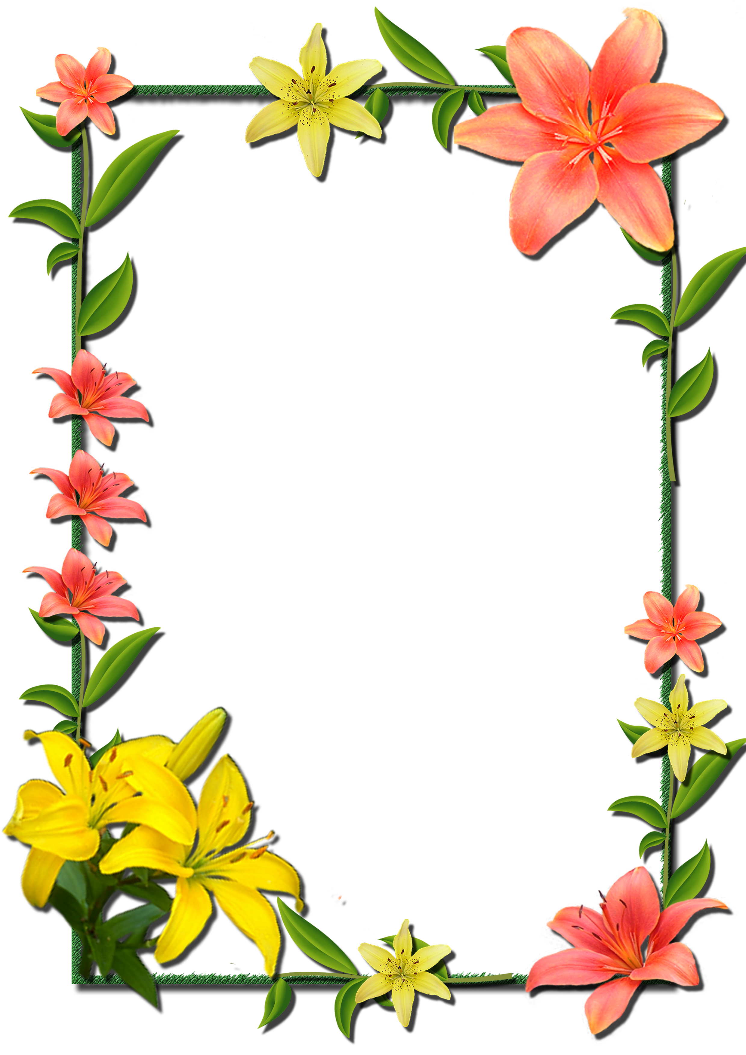 flower frame border design