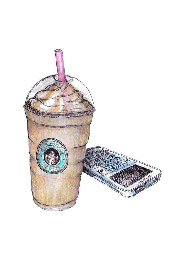 starbucks drink drawing