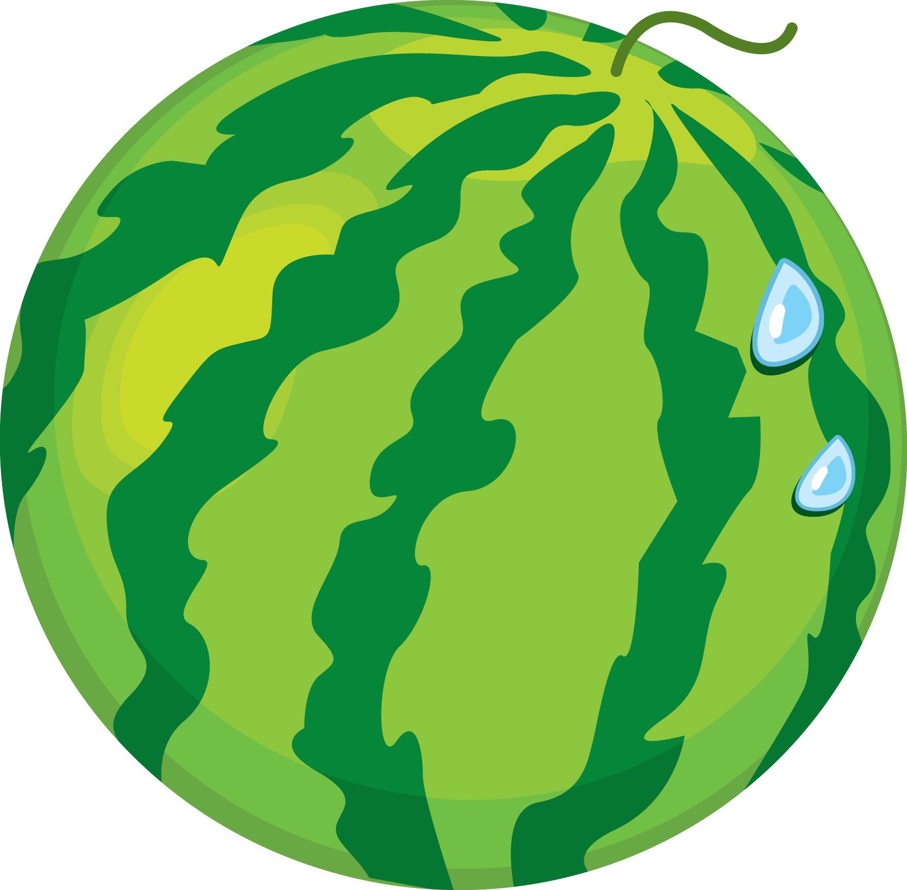 Watermelon Cartoon png download - 2563*995 - Free Transparent