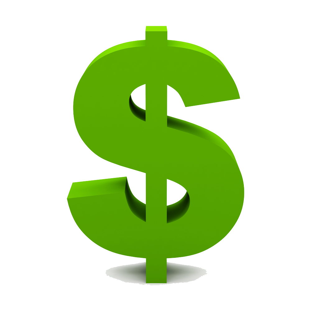 dollar sign png green