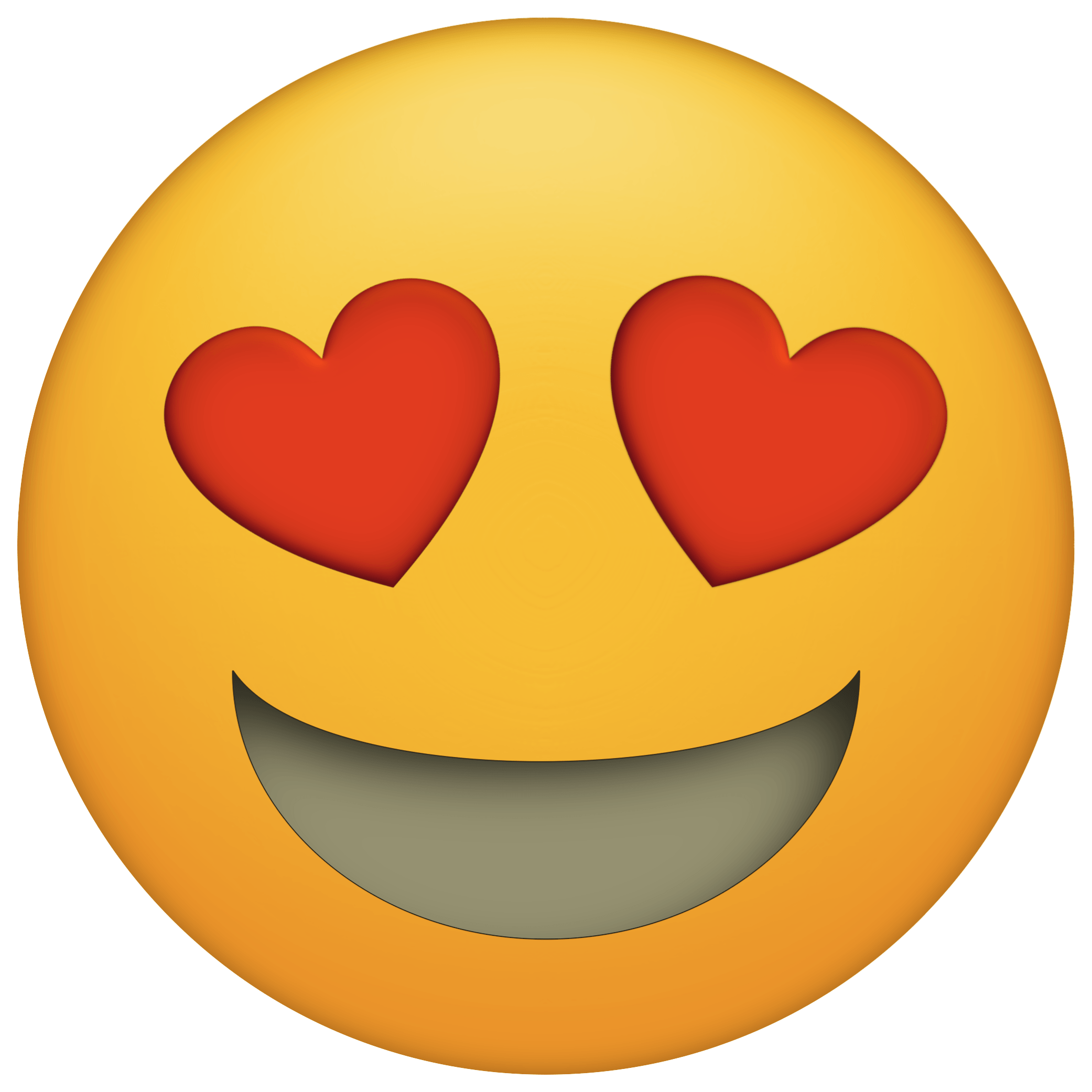 Emoji heart eyes love PNG, SVG