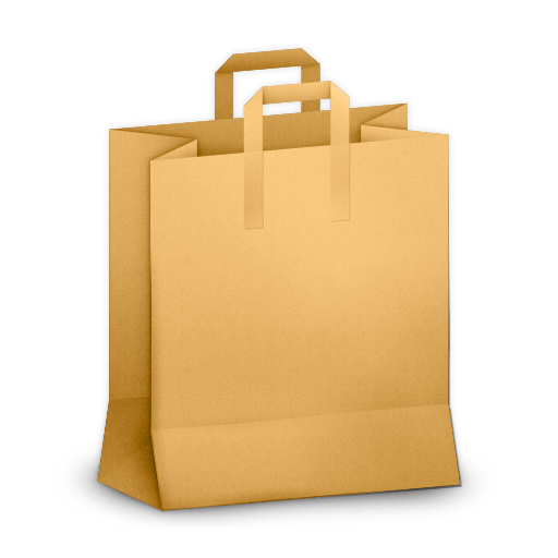 Paper shopping bag PNG image transparent image download, size: 256x256px