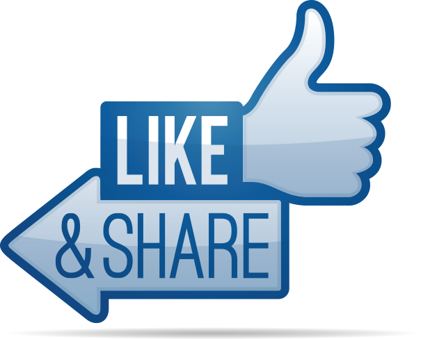 like button facebook transparent