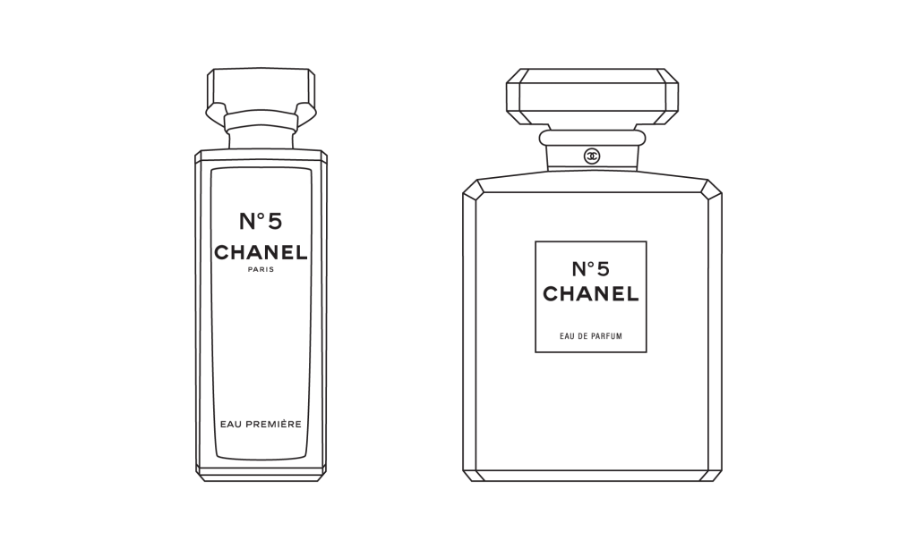 chanel perfume bottle drawing