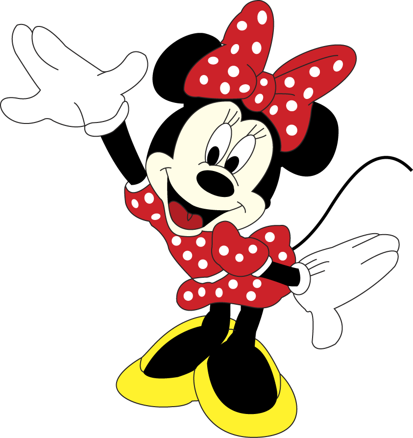 minnie mouse in red